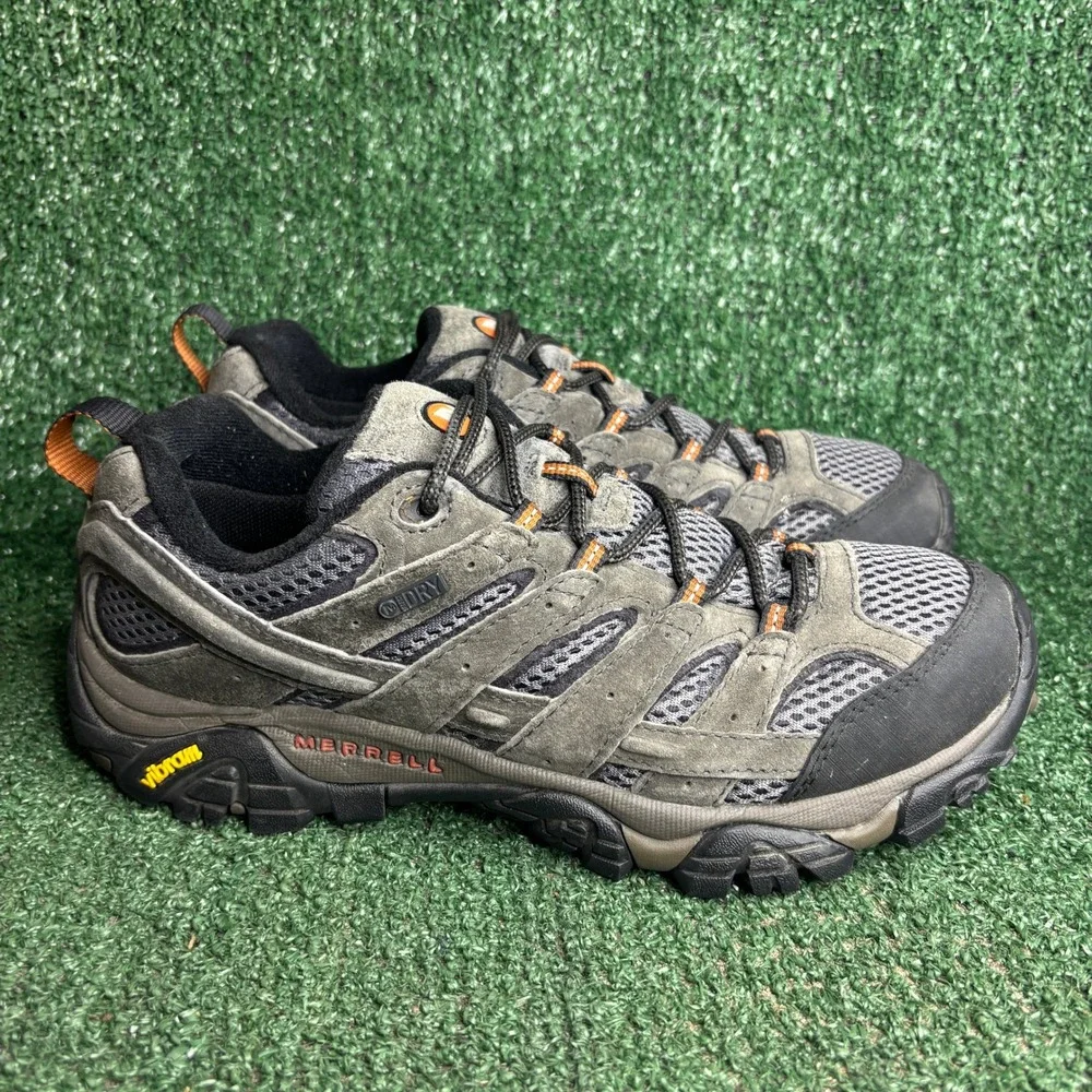 Merrell Moab 2 Waterproof Vibram Hiking Gorpcore Sneakers Grey Mens 8 Womens 10